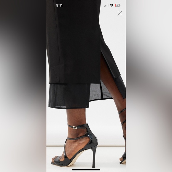 Gauge 81 organza black skirt size 36/4US - Picture 3 of 3